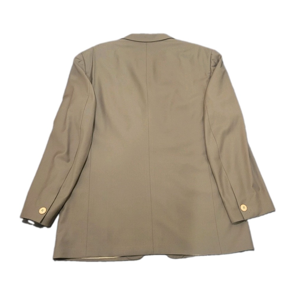 Vtg Gianni Versace Couture Wool Blazer Mens 52 Beige Medusa Lining Switzerland - Picture 3 of 10